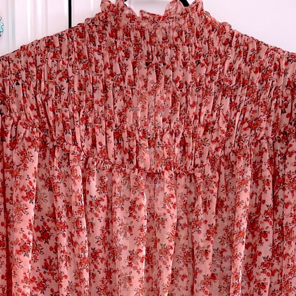 NEW BARDOT TOP IN ROSE BLOOM - Picture 2 of 8